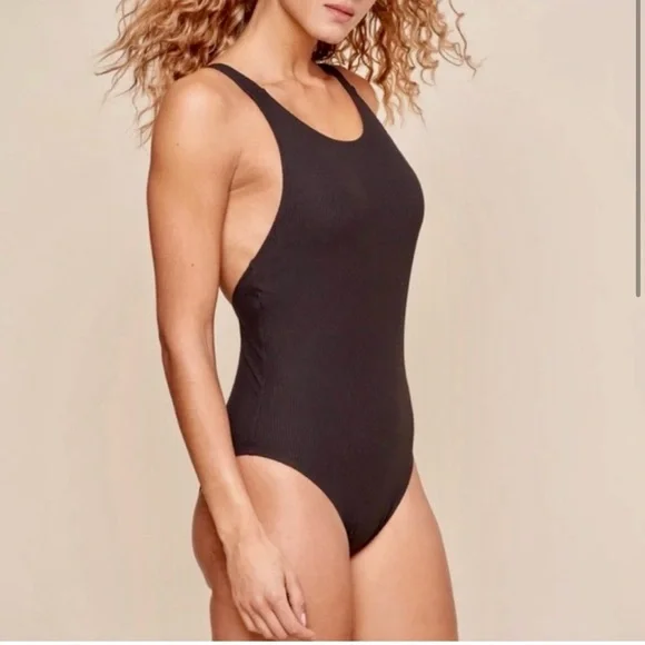 Andie Swim Montauk One Piece - Black - Picture 1 of 10